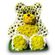 teddy bear made of flowers